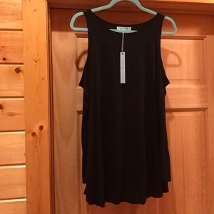 Black Cap Sleeve Shirt